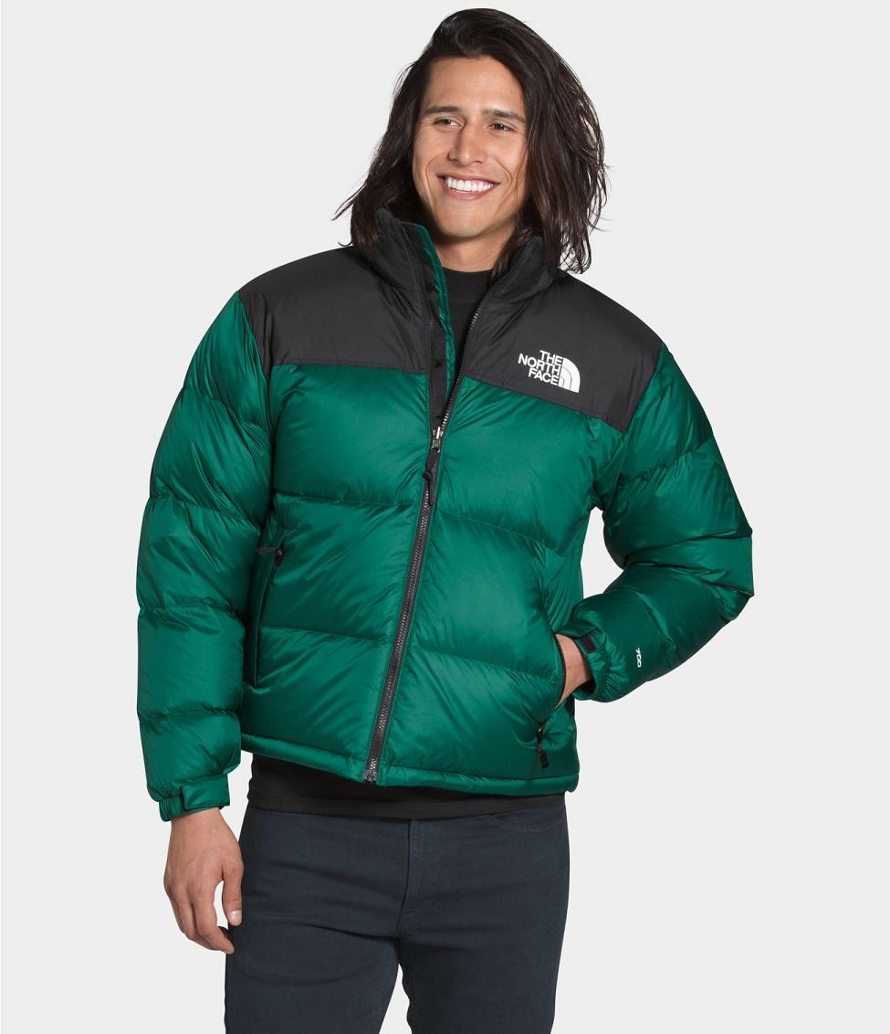 north face green puffer