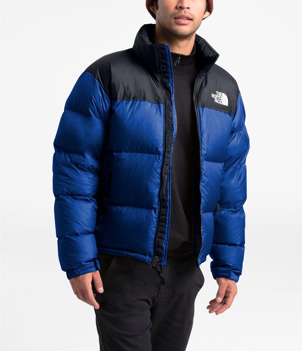 north face blue puffer